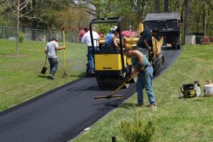 Richmond farm access road asphalt paving project