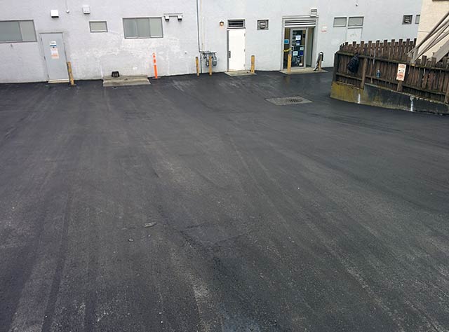 Vancouver Commercial rear parking lot asphalt paving project